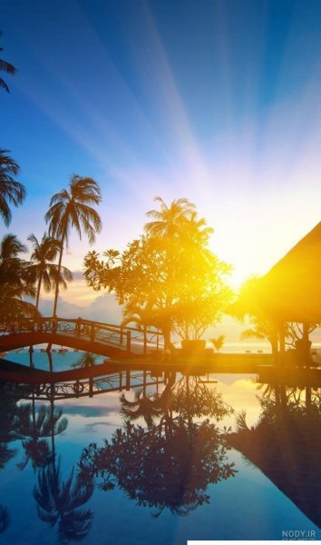 عکس طلوع صبح تهران