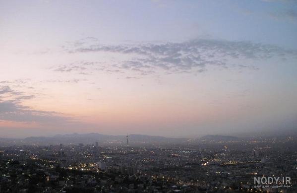  عکس طلوع صبح تهران