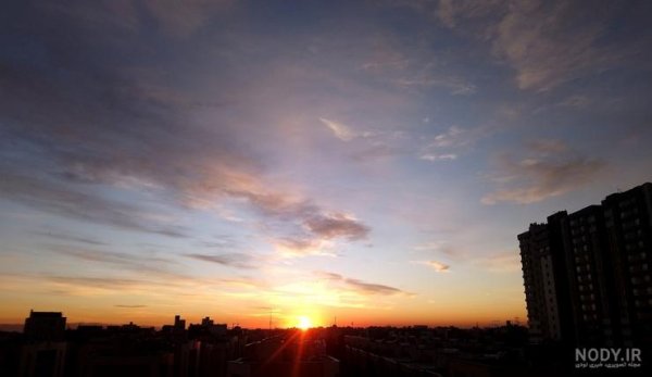  عکس طلوع صبح تهران