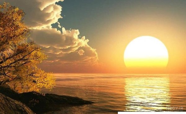  عکس طلوع خورشید در جاده