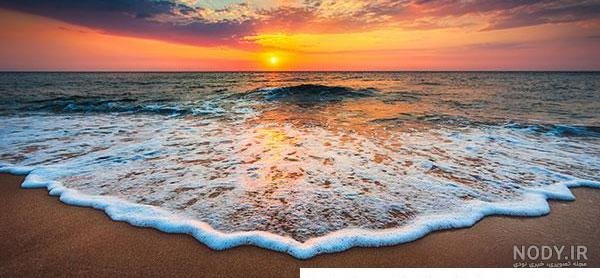  عکس طلوع خورشید در جاده