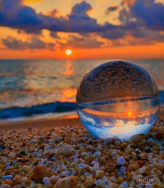  عکس طلوع خورشید روی دریا