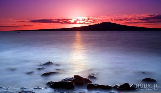  عکس طلوع خورشید روی دریا