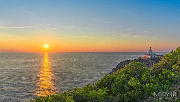  عکس طلوع خورشید روی دریا