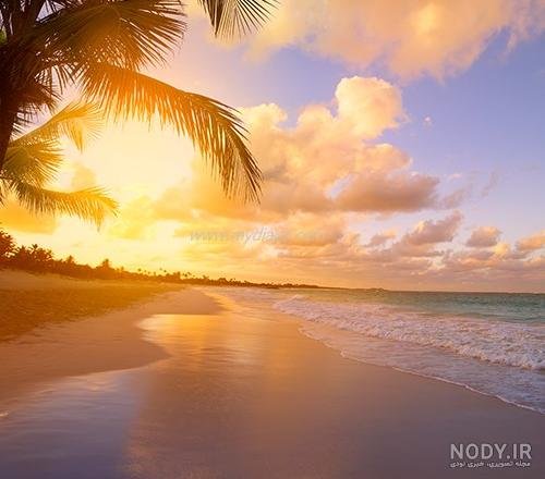  عکس طلوع خورشید روی دریا