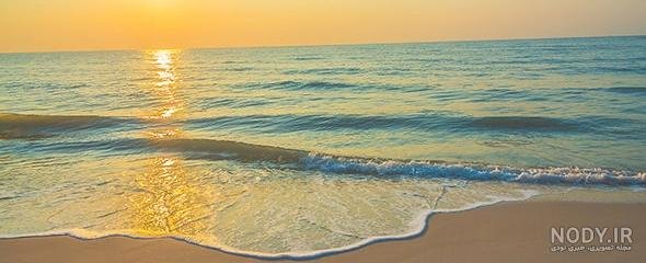  عکس طلوع خورشید روی دریا