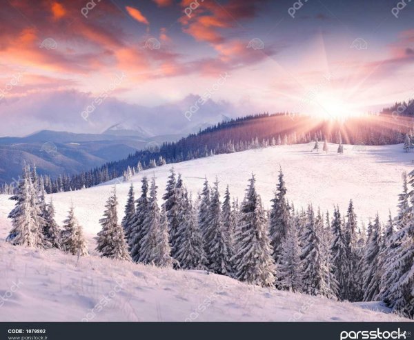  عکس طلوع زمستانی