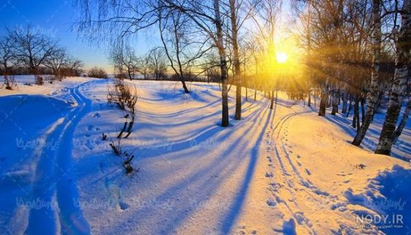  عکس طلوع زمستانی