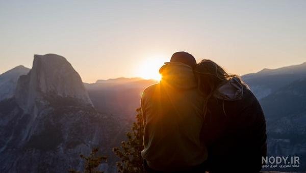 عکس کوهنوردی عاشقانه