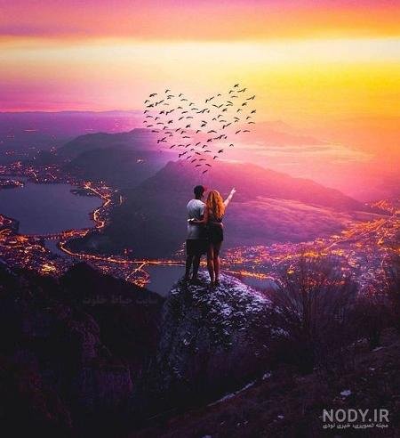  عکس کوهنوردی عاشقانه