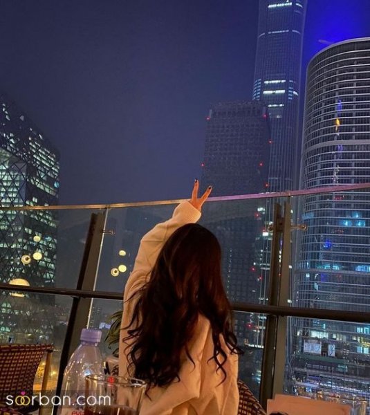  عکس دختر از پشت سر کنار دریا