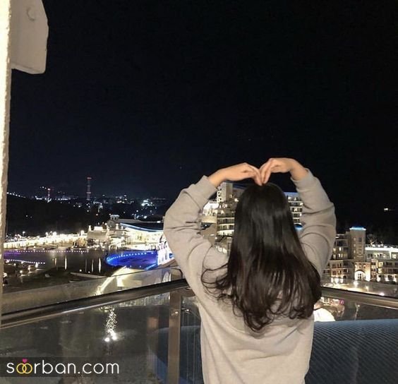  عکس دختر از پشت سر کنار دریا