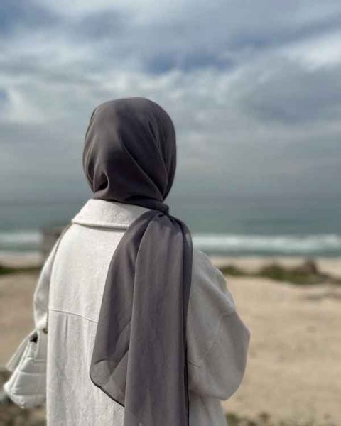  عکس دختر از پشت سر با حجاب