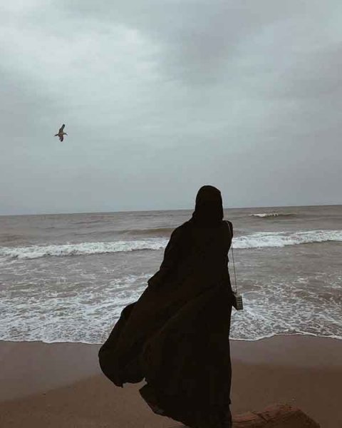  عکس دختر از پشت سر با حجاب