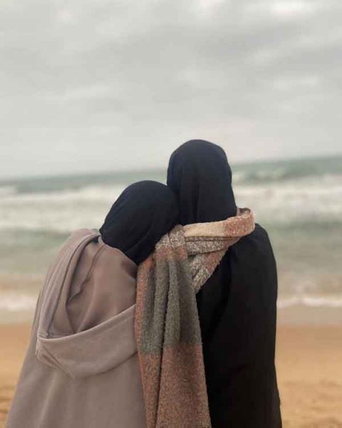  عکس دختر از پشت سر با حجاب