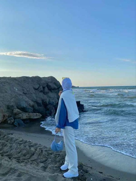  عکس دختر از پشت سر با حجاب