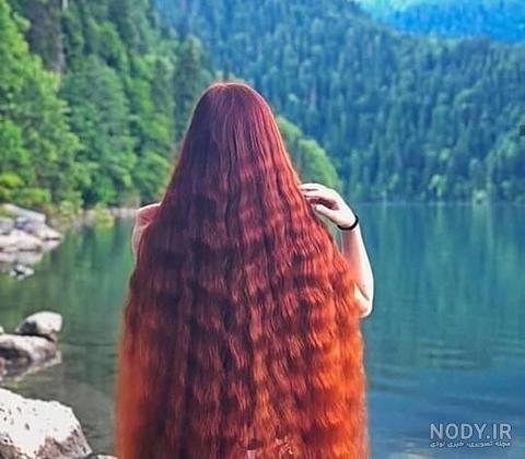  عکس دختر از پشت سر با موهای باز مشکی