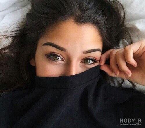 عکس دختر مو مشکی و چشم مشکی