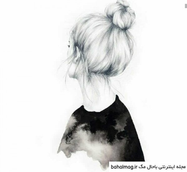 عکس سیاه سفید شیک دخترانه