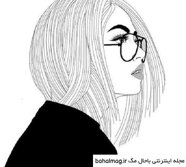 عکس سیاه سفید شیک دخترانه