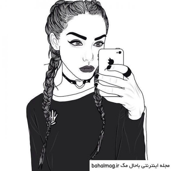  عکس سیاه سفید شیک دخترانه