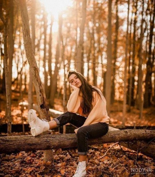  عکس دختر در جنگل برای پروفایل