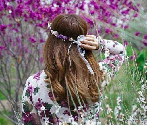  عکس دختر در طبیعت بهاری