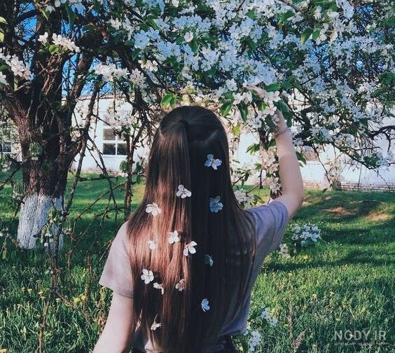  عکس دختر در طبیعت بهاری