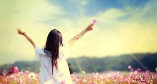  عکس دختر در طبیعت بهاری