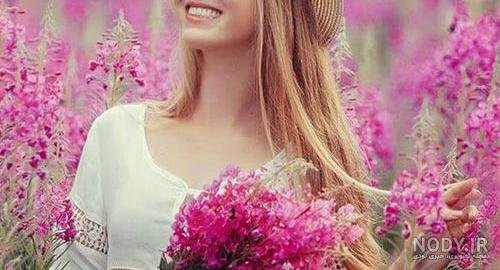 عکس دختر در طبیعت بهاری