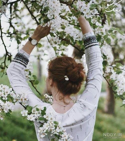  عکس دختر در طبیعت بهاری