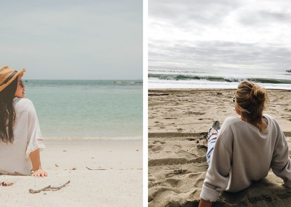  عکس دختر کنار دریا شمال