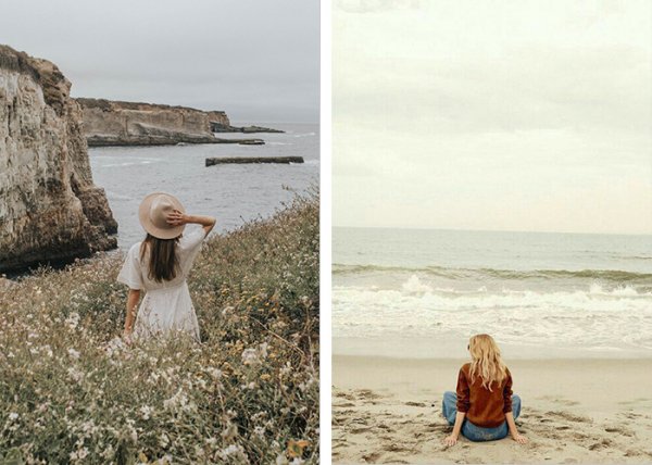  عکس دختر کنار دریا شمال