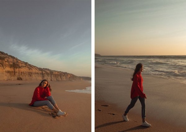  عکس دختر کنار دریا شمال