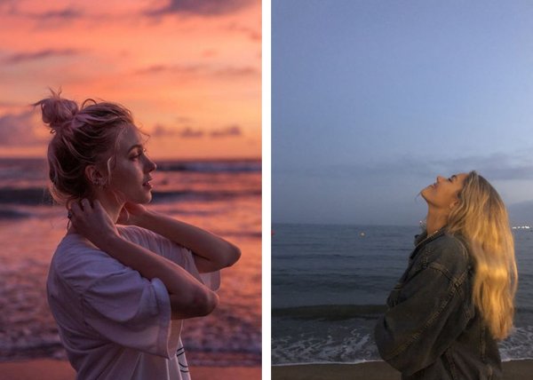  عکس دختر کنار دریا شمال