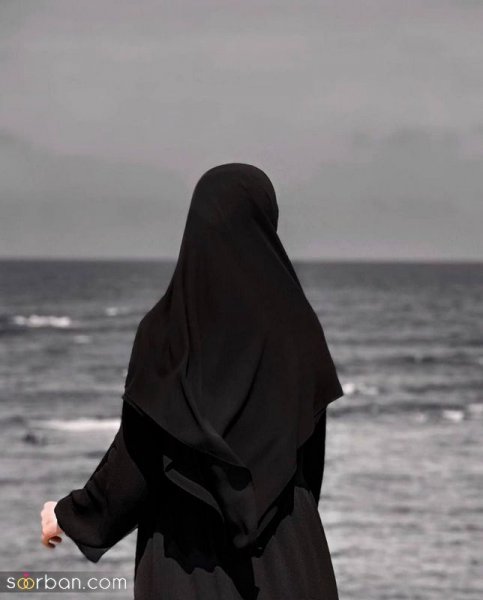  عکس دختر کنار دریا با مانتو