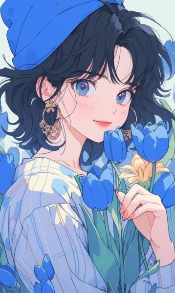 عکس کیوت آبی دخترانه