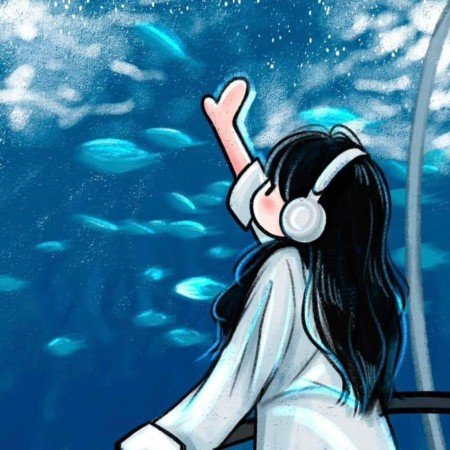  عکس پروفایل آبی ساده