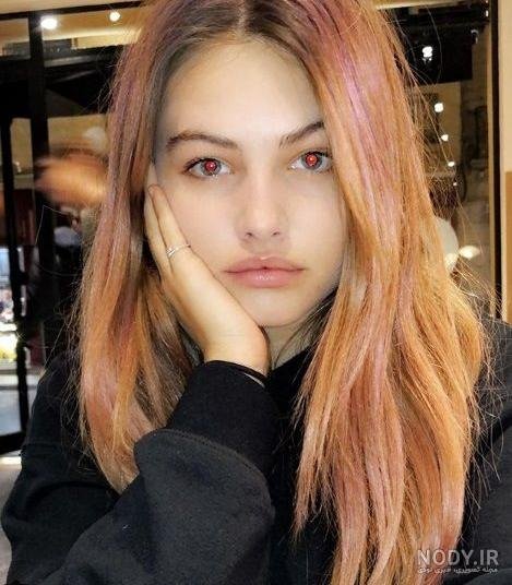  عکس دختر چشم آبی با موهای طلایی