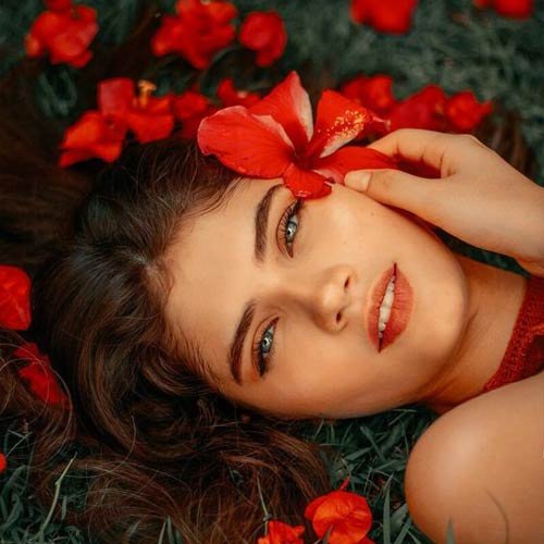  عکس دختر مو طلایی زیبا