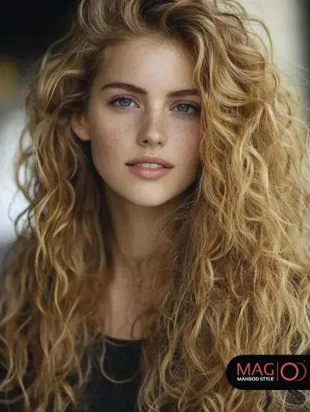 عکس دختر مو بلند از جلو