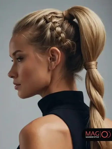  عکس دختر مو بلند از جلو