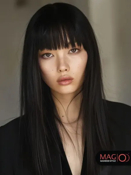  عکس دختر مو بلند از جلو