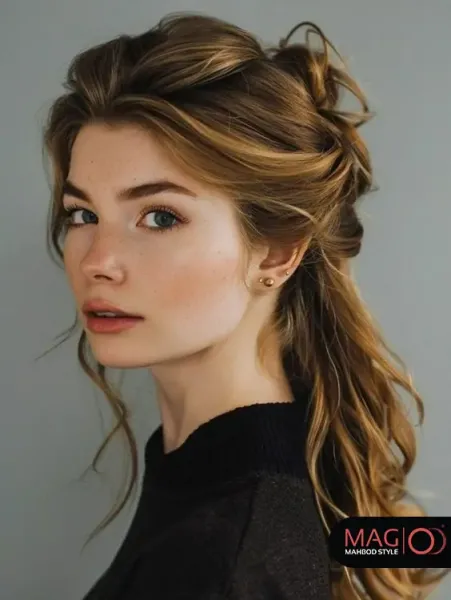  عکس دختر مو بلند از جلو