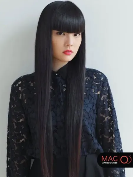  عکس دختر مو بلند از جلو