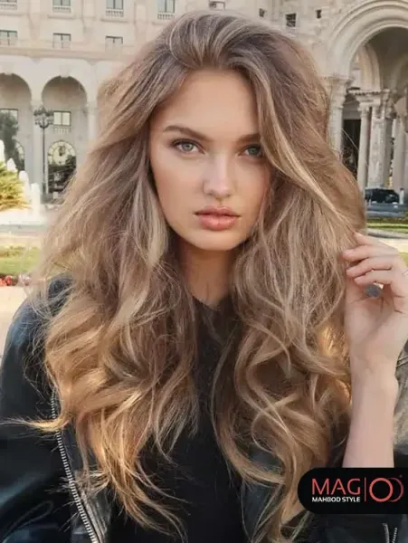  عکس دختر مو بلند از جلو