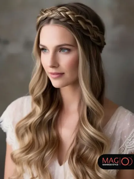  عکس دختر مو بلند از جلو