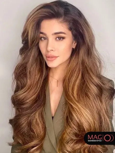  عکس دختر مو بلند از جلو