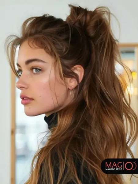  عکس دختر مو بلند از جلو