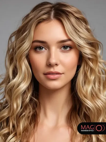  عکس دختر مو بلند از جلو